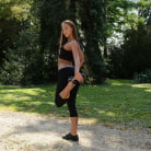 Sandy in 'Wet Yoga Pants'