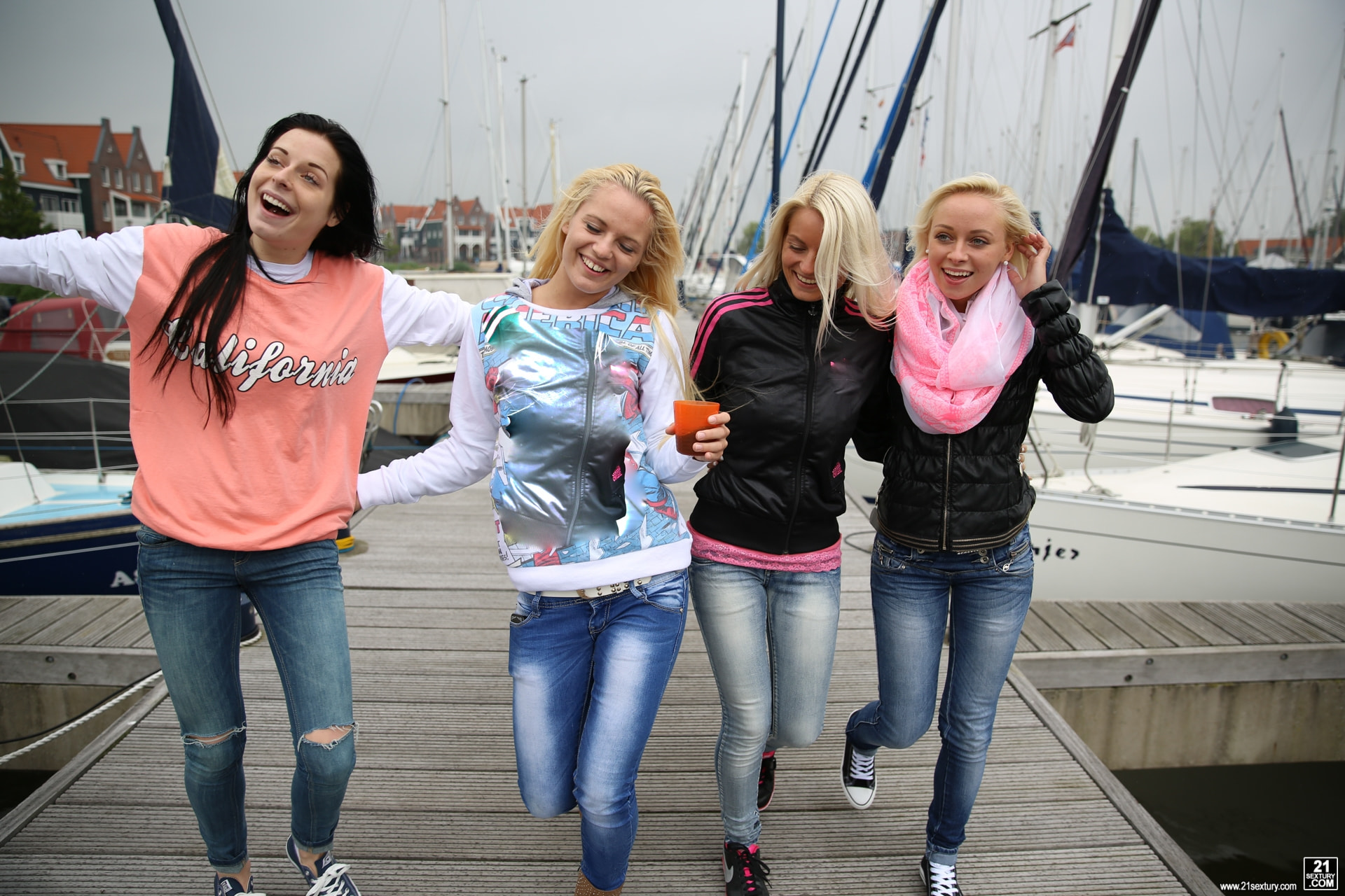 Four Babes On A Boat